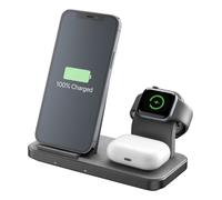 Cellularline TRIO WIRELESS CHARGER Support de charge sans fil 3en1 pour dispositifs Apple