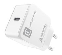 Cellularline | USB-C Charger 15W | Chargeur de Voyage USB Type-C 15W 240V - Protection Contre Les surcharges - Blanc