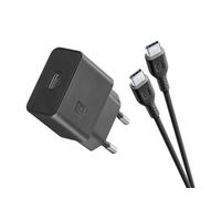 Cellularline USB-C Charger Kit 15W Le kit chargeur USB-C 15W recharge rapidement et en toute sécurité les appareils Samsung avec un port USB-C compatible avec la charge 15W.