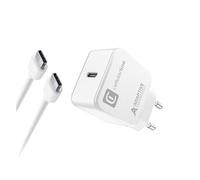 Cellularline Chargeur USB‑C Kit 15 W, 1 m, Blanc, Intérieur