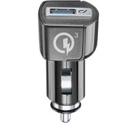 Cellularline USB Car Charger 18W - Huawei, Xiaomi, Wiko, Asus and other smartphone Chargeur de voiture adaptatif 18W