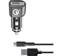Cellularline USB Car Chargeur Kit QC - Type-C Huawei, LG, Asus Chargeur