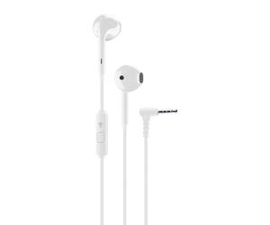 Cellularline VOICE CAPSULE Écouteurs à capsule avec microphone, bouton de réponse et connecteur jack 3,5 mm