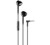 Cellular Line - Écouteurs Voice Capsule - Fil, microphone, bouton de réponse, jack 3,5 mm - Noir