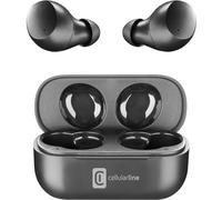 cellularline | Wink| Écouteurs Casque Stéréo TWS HiFi Bluetooth 5.0 avec étui de Charge - Autonomie Totale de 25 Heures - Recharge en 2 Heures - Portée 10 MT - Universel - Noir