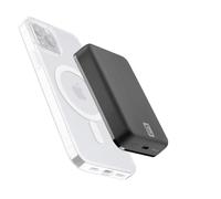 Cellularline | Wireless Power Bank MAG 10000 | Chargeur de Batterie Compatible avec système Mag Safe - Capacité 10000mAh - Charge sans Fil 7.5W - pour iPhone 12 et Versions ultérieures - Noir