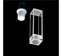 Cellule à quartz fluorescente avec bouchon en PTFE - chemin lumineux de 10 mm, volume de 3,5 ml, 4 fenêtres transparentes, plage spectrale 190-2000 nm, 1 pièce