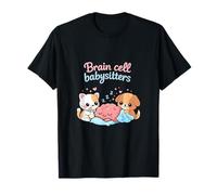 Cellule cérébrale Babysitters Couples One Brain Cell Funny Art T-Shirt