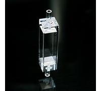 Cellule de fluorescence à flux de quartz de 1 cm avec 4 fenêtres transparentes - Idéale for les applications de spectroscopie et d'analyse - 1 pièce