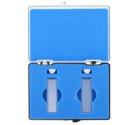 Cellule de Spectrophotomètre Cuvette Optique 5mm, 2 Pièces | Verre Optique, Deux Faces Translucides, Fond et Côtés Polis, Analyse Comparative, Usage en Laboratoire