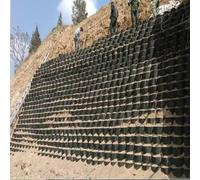 Cellule découpable pour murs de soutènement, treillis alvéolaire en polyéthylène perméable pour talus extérieurs, largeur de 97,5 cm à 6,1 m, supporte jusqu'à 800 kg, solution durable et pol