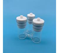 Cellule d'électrolyse de type H à trois cols avec séparation par frittage de verre for expériences électrochimiques(100ml-100ml-30ml)