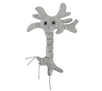 Cellule du cerveau en peluche GIANTmicrobes - Découvrez les neurosciences grâce à cet irrésistible neurone en peluche, cadeau éducatif amusant pour la famille, les amis, les scientifiques, les étudiants, les médecins, les docteurs en neurosciences et les fans de psychologie