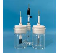Cellule électrochimique à trois cellules en forme de H avec électrode de référence (1 pièce) - for usage en laboratoire(30ml-30ml-30ml)