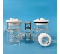 Cellule électrolytique à bain-marie à double couche de type H avec fenêtres en quartz et membrane remplaçable for photocatalyse(250ml-250ml)