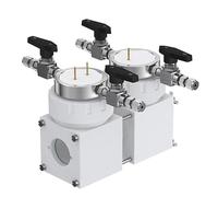 Cellule électrolytique à double cellule en PTFE de type H, à membrane remplaçable et fenêtre en quartz, avec vannes d'entrée et de sortie, 1 pièce(100ml-100ml)