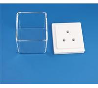 Cellule électrolytique carrée en quartz - Corps en verre JGS1 for applications électrochimiques photocatalytiques(50x50x50mm (integrated cell body))