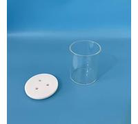 Cellule électrolytique de laboratoire non scellée for expériences électrochimiques | Réacteur redox avec couvercle en PTFE et corps en verre(50ml (D40x48mm))