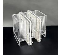 Cellule électrolytique de type H for réactions électrochimiques - Chambre à membrane acrylique non scellée, lot de 1 avec accessoires(1200ml)
