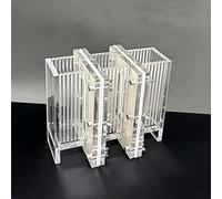 Cellule électrolytique de type H for réactions électrochimiques - Chambre à membrane acrylique non scellée, lot de 1 avec accessoires(600ml)