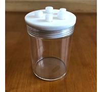 Cellule électrolytique en verre borosilicaté à haute teneur en fer, avec électrodes multiples et orifices d'aération - Récipient de test étanche for électrolyseur (1 pièce)(500ml)