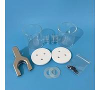 Cellule électrolytique non scellée à membrane remplaçable de type H - Capacité personnalisable 20-500 ml, 1 pièce(200ml-200ml)