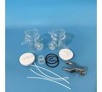 Cellule électrolytique scellée à double couche de type H à température contrôlée - Système électrochimique à trois électrodes, 1 pièce(150ml-150ml)