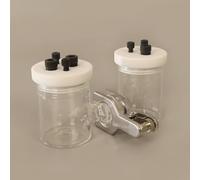 Cellule électrolytique scellée de type H - Électrolyseur à membrane interchangeable (50 ml, -500 ml)(200ml)