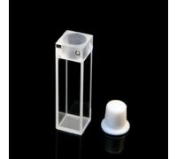 Cellule Fluorescence Quartz Cette, chemin lumineux 10 mm, volume 3,5 ml avec bouchon PTFE for analyse spectrale