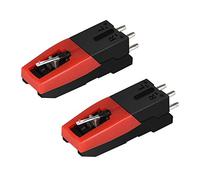 Cellule Platine Vinyle,2 pièces Universelles Cartouches de Tourne Disque Vinyle avec Aiguille Ruby pour Platine Phonographe