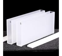 Cellules de cuvette à quartz avec couvercle, longueur de trajet de 100 mm, JGS1 for laboratoire de spectrophotomètre, 2 pièces(Fully fution)