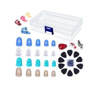 Celluloid Finger Picks Guitar Picks Finger Protectors Pick-up Clip