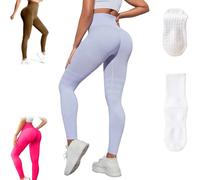 Cellumave Leggings, Cellumave 3D Legging Redefine Your Silhouette Effortlessly, Butt Lifting & Shaping Leggings (Light Purple,Grand)