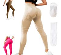 Cellumave Leggings, Cellumave 3D Legging Redefine Your Silhouette Effortlessly, Butt Lifting & Shaping Leggings (Khaki,Grand)