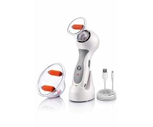 CELLUSTOP Aspirateur Anti Cellulite Électrique avec Aspiration sous Vide - Machine Palper Rouler avec 2 Ventouses Rouleaux - Massage USB Rechargeable - Blanc