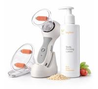 CELLUSTOP Kit Massage Corps, Appareil Palper Rouler Électrique + Lotion Raffermissante 250 ml, Massage Drainant, Améliore l’Aspect de la Peau, 3 Intensités, Recharge USB