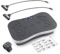 CELLUSTOP - Plateforme Vibrante Oscillante - Plateforme Fitness - 99 Niveaux d’Intensité - Sport Maison - Acupression - Télécommande Bracelet + Elastiques + Guide d'Exercices - 200 W