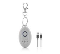 CELLUSTOP Répulsif Anti-Tiques Ultrasons Portable pour l'extérieur - électronique Anti Nuisible Le contrôle des Parasites Porte Clé Pendentif Anti-puces, Moustiques, Tiques (1 unités) Blanc