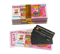 CELLWORLD Ancestor Money to Burn, 500pcs Chinese Paper Money, Hell Bank Notes, The Sacrificial Offerings, Strengthen Connection with Your Ancestor