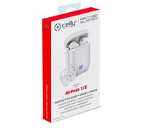 Celly AIRCASEGLACWH - Étui pour Airpods - blanc glacier