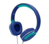 Celly, Casque avec Fil pour Enfants, Microphone intégré, Bandeau réglable, Compatible avec appareils AUX, Jack 3,5 mm, Couleur Bleu
