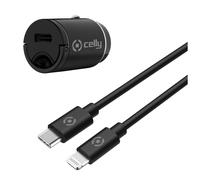 Celly CCMINILIGHT chargeur d'appareils mobiles Smartphone Noir Allume-cigare Auto