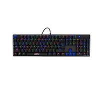 Celly, Clavier avec Fil Phantom Line Sparco, Clavier mécanique de Jeu Pleine Grandeur Disposition américaine, rétroéclairage Rainbow, Mode Anti-ghosting, lumières RVB avec 18 Modes d'éclairage,
