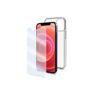 Celly COVGLASSAB1003 coque de protection pour téléphones portables 13,7 cm (5.4 ) Housse Transparent Apple iPhone 12 Mini