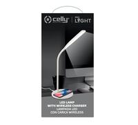 Celly Lampe LED avec Chargeur sans Fil pour Smartphones WLLIGHT10WWH