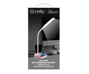 Celly Lampe LED avec Chargeur sans Fil pour Smartphones WLLIGHT10WWH