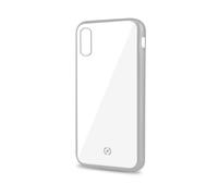 Celly Laser Matt coque de protection pour téléphones portables 16,5 cm (6.5 ) Housse Transparent, Argent Apple (brand) iPhone XS Max