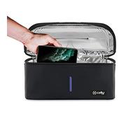 Celly Machine de stérilisation Universelle à Rayons UV (certifications), Sac désinfectant avec Rayons UV-C pour Smartphones et Accessoires, tablettes jusqu'à 8", Montres, Masques, Gants.