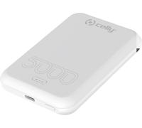 Celly MAGPB5000EVOWH Banque d'alimentation 5000 mAh Recharge sans fil Blanc