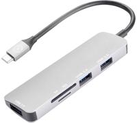 Celly Prohub USB 3.2 Gen 1 (3.1 Gen 1) Type-C argenté